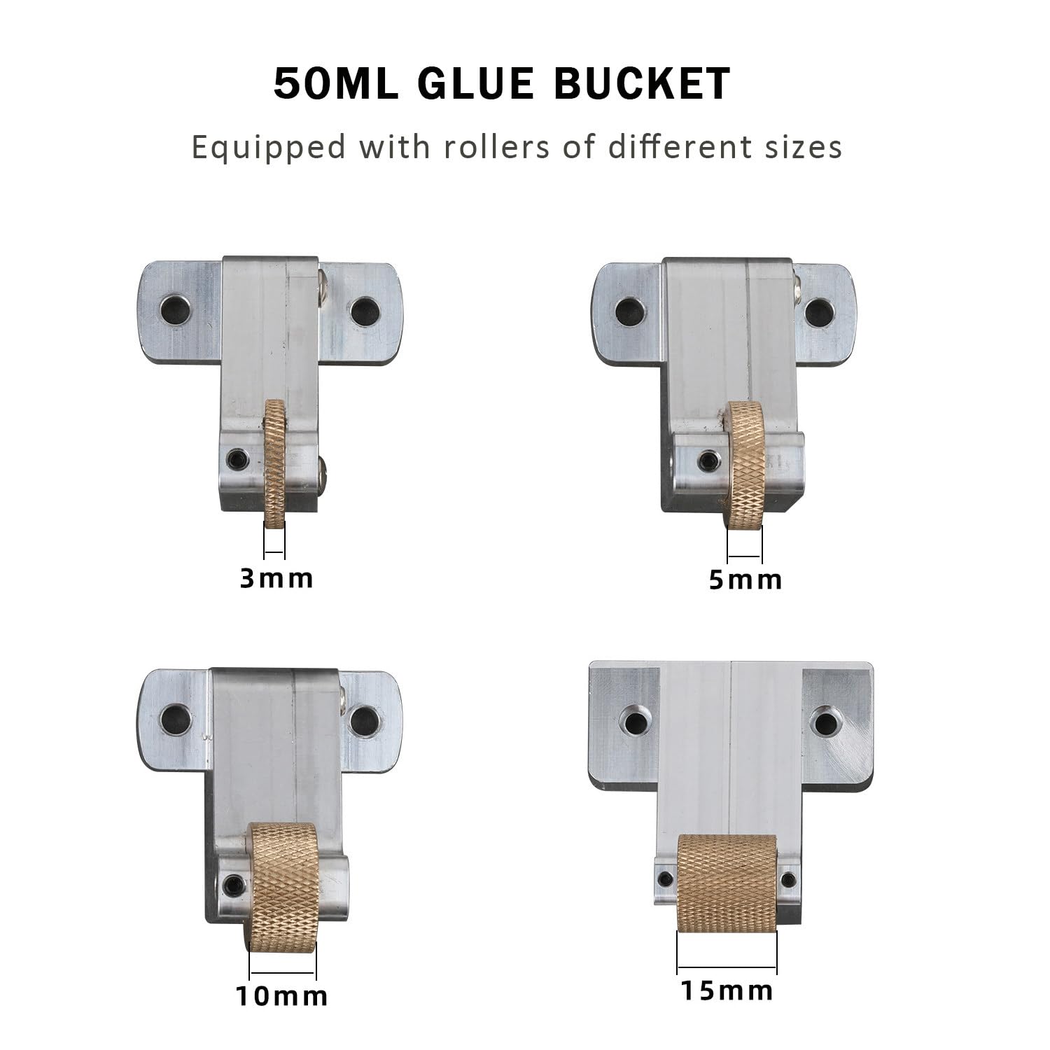 Rullo per colla a caldo, dispenser adesivo portatile con 4 teste a rullo, regolabile da 50 a 220 ℃, per pelle, imballaggi, artigianato, 50 ml