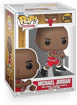 Epic Collectibles Pop Basketball Bulls - Michael Jordan 1989 "The Shot Vinyl Figure Bundled with Box Protector Compatible for Funko