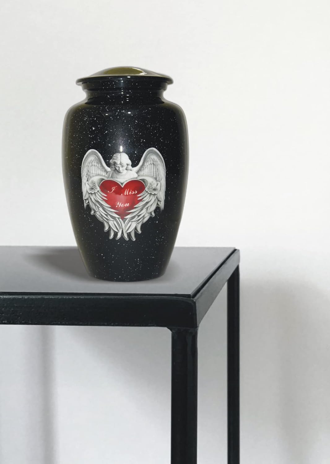 Cremation Urns for Human Ashes Adult for Funeral, Burial, Niche, or Columbarium Cremation - Urns for Adult Ashes - Cremation Urns for Human Ashes - Black