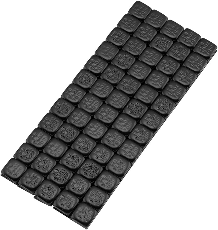 BikeMaster Square Wheel Weights 1/4 oz., Black