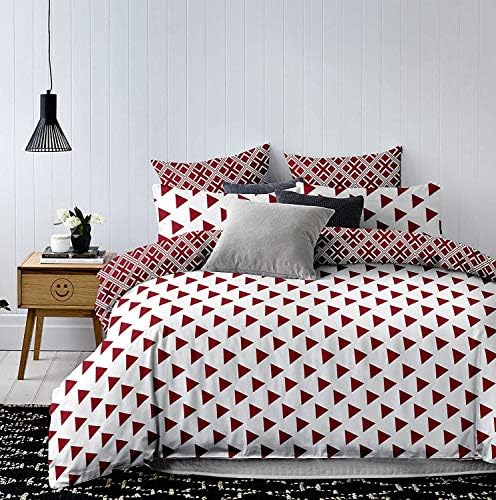 DecoKing 84526 Pościel z mikrofibry, 200 x 220 cm z 2 poszewkami na poduszkę 80 x 80 cm, czarno-biała, geometryczny wzór (Hypnosis Waves)