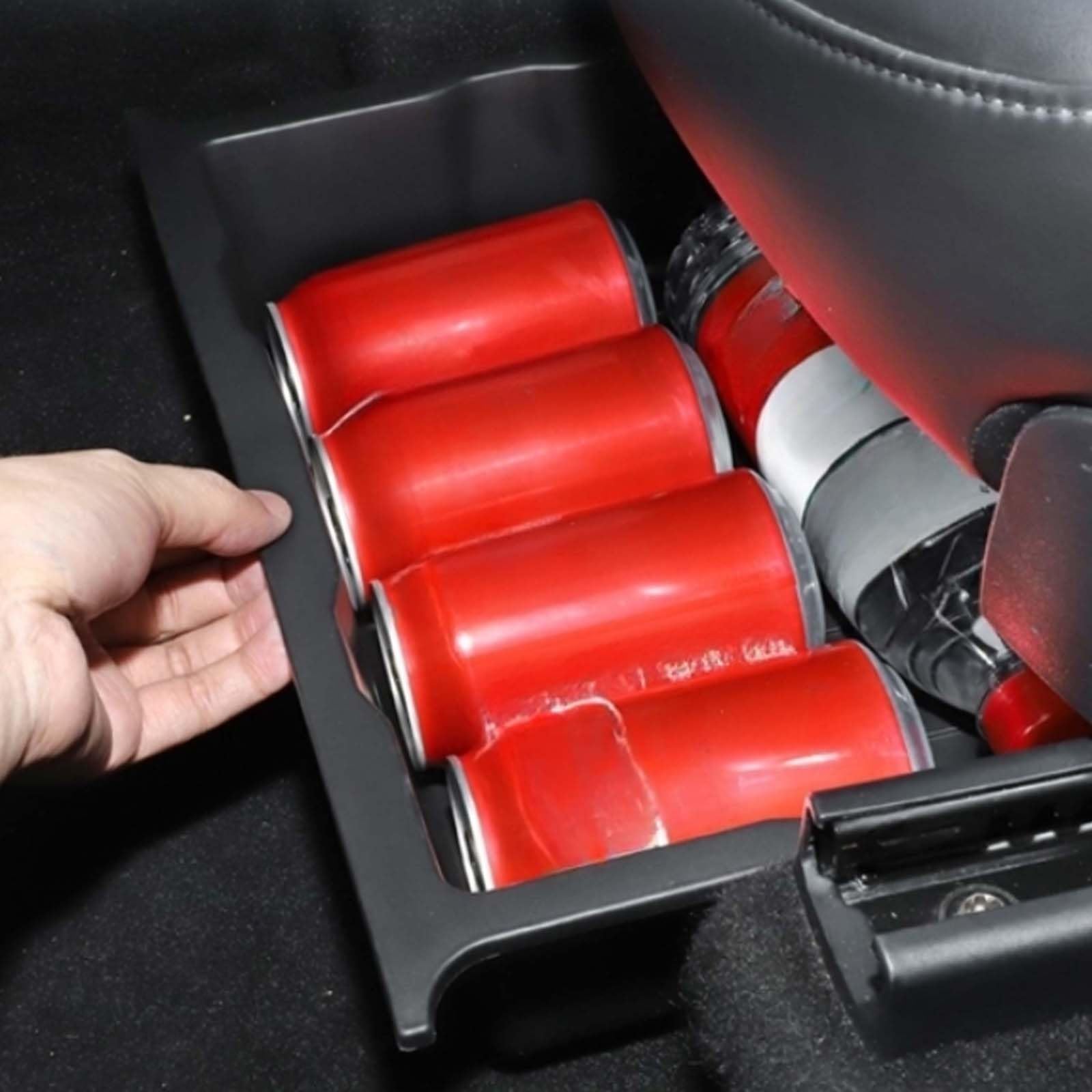 2 Pièces Organisateur sous Siège Voiture, Boîte de Rangement Arrière Siège Organisateur Cachée en TPE 31x19,5x7,5cm, Accessoire de Rechange pour Modèle Y