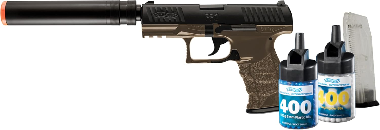 Walther PPQ Combat Kit - Dark Earth Brown