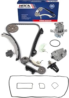 MOCA Timing Chain Kit Oil Water Pump Thermostat Gasket Set fit 11-12 for Lincoln MKZ, 09-11 for Mercury Mariner 2.5L, 06-09 Milan 2.3L, 10-12 for Ford Fusion 2.5L, 09-12 Escape 2.5L
