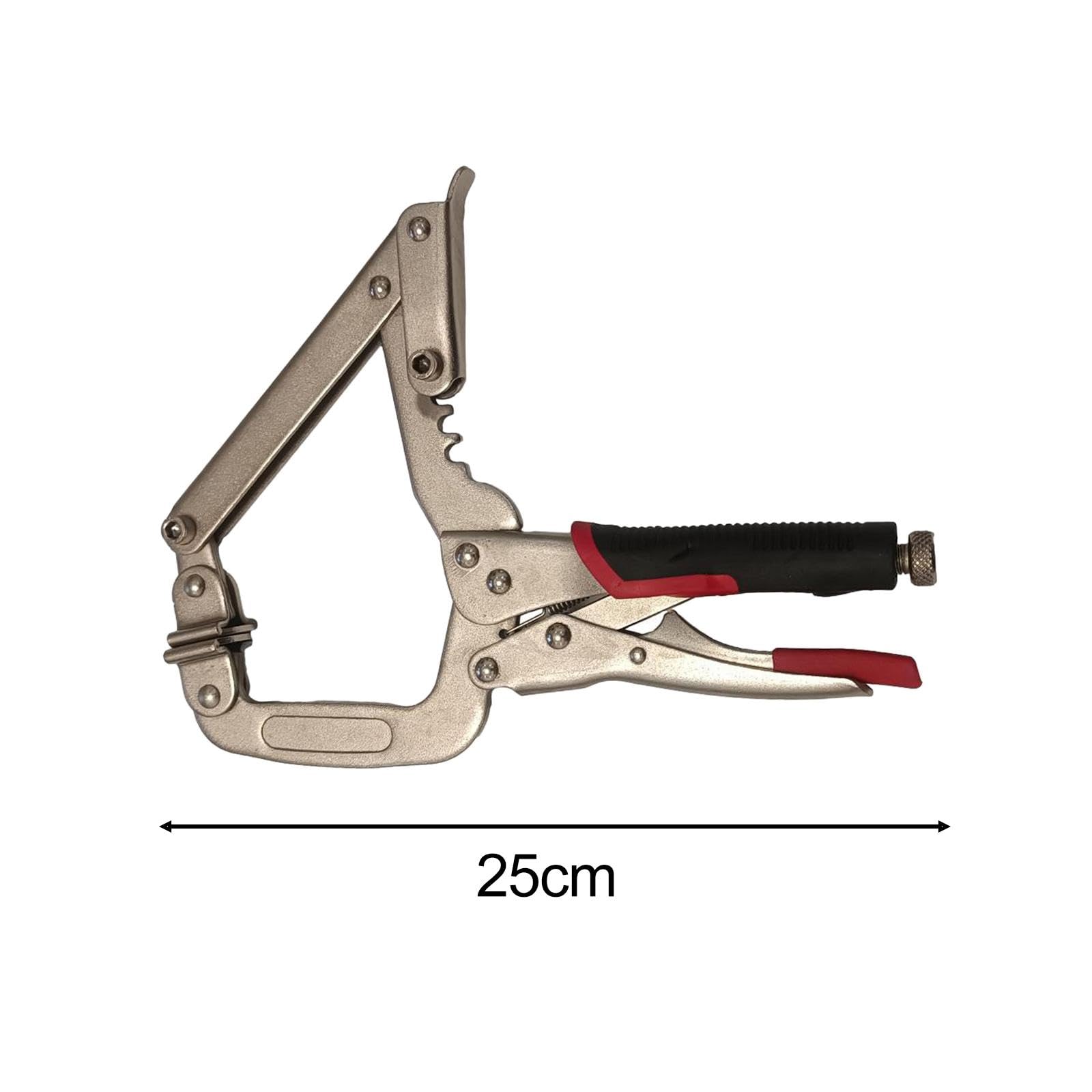 Pinces de Serrage pour Cosses C, Pince En Acier avec Patins Rotatifs, Pinces de Serrage de 25 Cm pour électriciens et Ateliers de Soudure et de Mainte