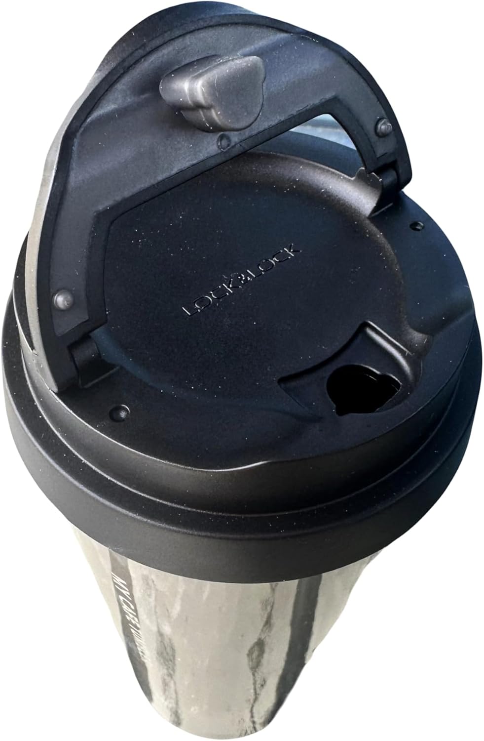 LocknLock Clip Tumbler Sliver 18oz Coffee Tumbler with Leak Proof Lid, BPA-Free Double Wall Stainless Steel Vacuum Insulated Travel Mug Cup for Hot & Cold Beverage - Image 3