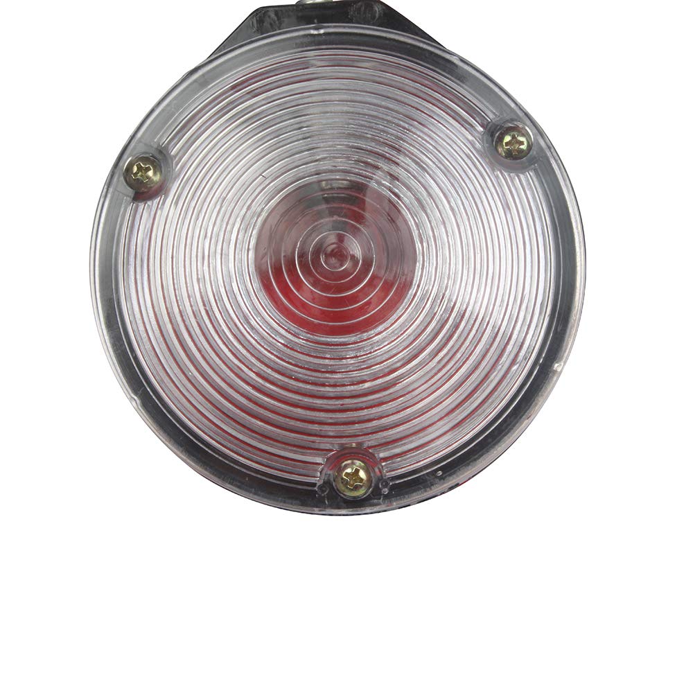 Marca lateral universal doble cara redonda luz de control trasera luz de freno intermitente para camiones remolque barco, tractores