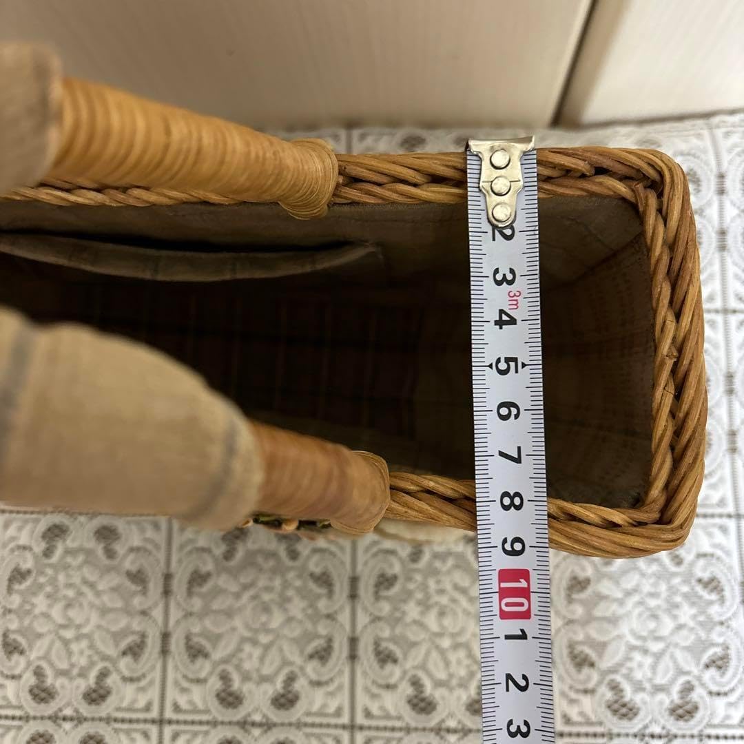 オルネコ オリジナル スタンドバスケット 天然素材 編み込みバスケット