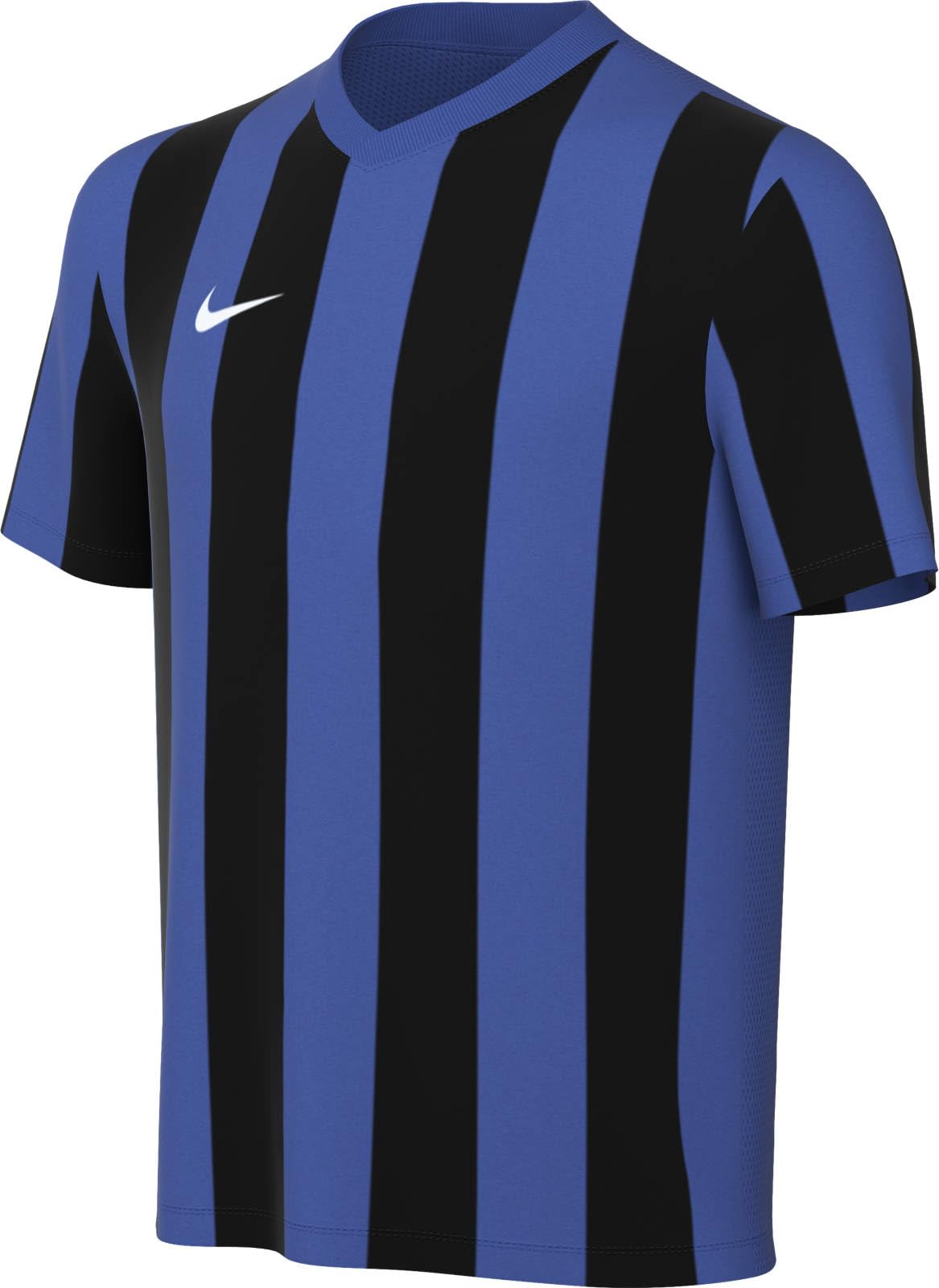 NIKE FZ9341-463 Y NK DF STRP DVSN V JSY SS Sweatshirt Unisex Royal Blue/Black/White Size XL