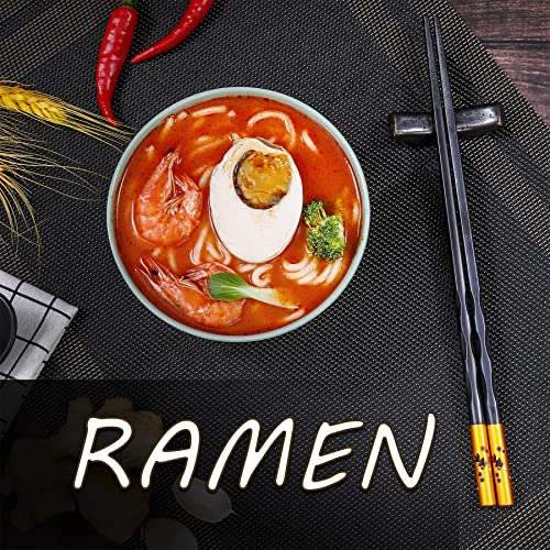 Hualan Fiberglass Chopsticks Series - Japanese Non-Slip Chopstick, Reusable Chop Sticks Dishwasher Safe, 5 Pairs, Gift Set, 9.9 Inches #TOP2