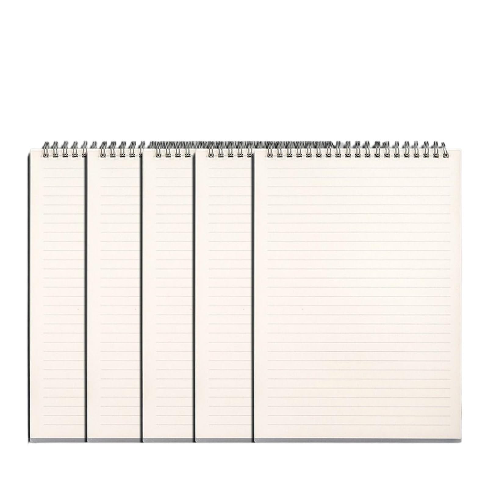 Spiral Notizbuch Verdicktes, aufklappbares Spiralnotizbuch mit PP-Einband, Rasterlinien, Tagebuch, Spiralbuch, A4/A5/B5, Büro- und Schulbedarf(A4-Lined)