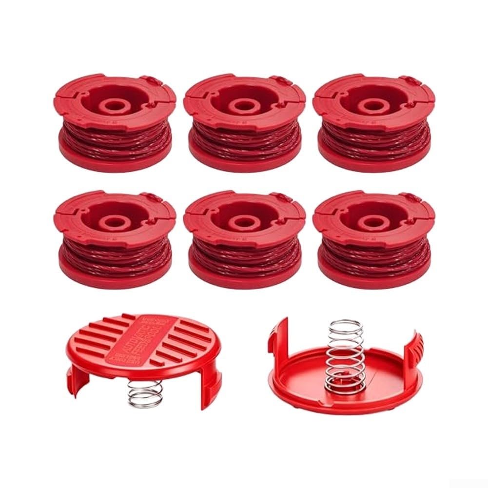 Kit 6 Bobinas Prebobinadas Nylon ABS para Kit 6 Bobinas Prebobinadas