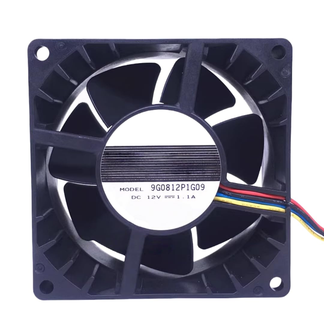 FCARUMIQP 9G0812P1G09 DC12V 1.1A 13.2W 6300RPM 8038 Cooling Fan 80x80x38MM