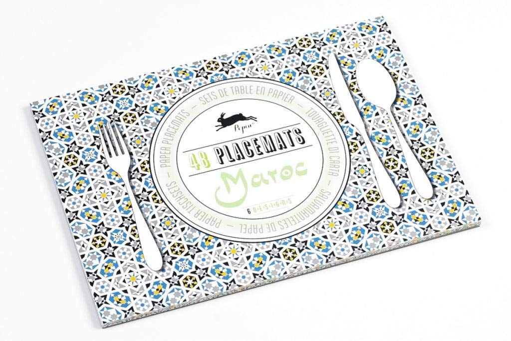 Maroc 48 placemats pour éviter les taches sur nappe de fête