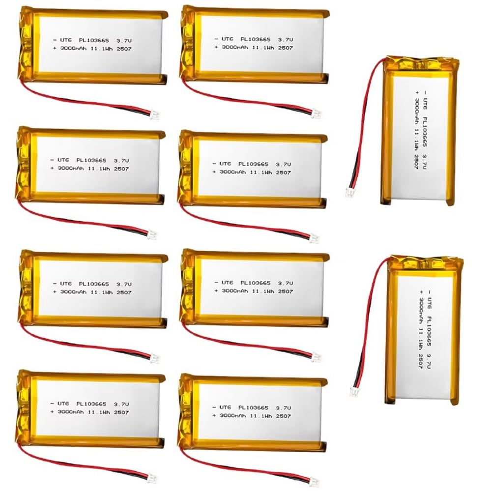 Batterie LiPo 3,7 V 3000 mAh PL103665 pour T114 V2 et Lora 32 V3