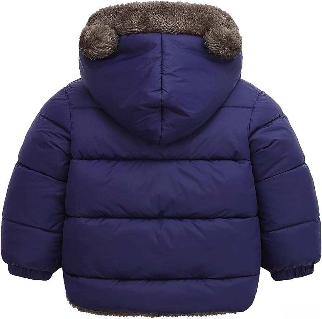 Tricycle Clothing Kids Boys & Girls Unisex Warm Full Sleeves Reversible Quilted Furr Standard Length Jacket With Hood (4-5 Year, Purple)