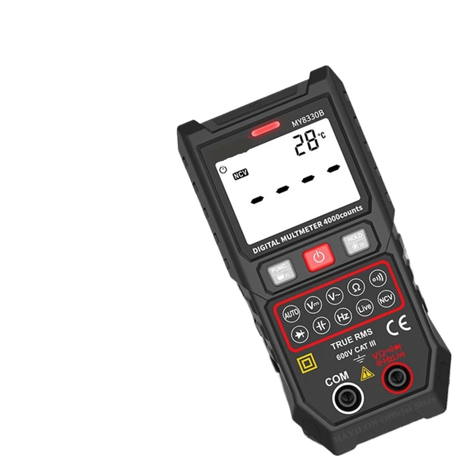 1 szt. Multimetr cyfrowy MY8330A MY8330B Multitester elektryczny czujnik napięcia Hz NCV LIVE ciągłość brzęczyka Multimetr (MY8330A)