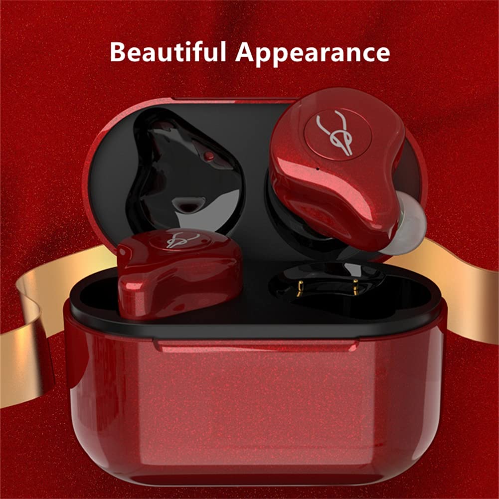 True Wireless Auricolari Bluetooth, Hifi Stereo Sound, con chiamate binaurali, abbinamento automatico a un passaggio, con riduzione del rumore, per palestra, allenamento, corsa, blu