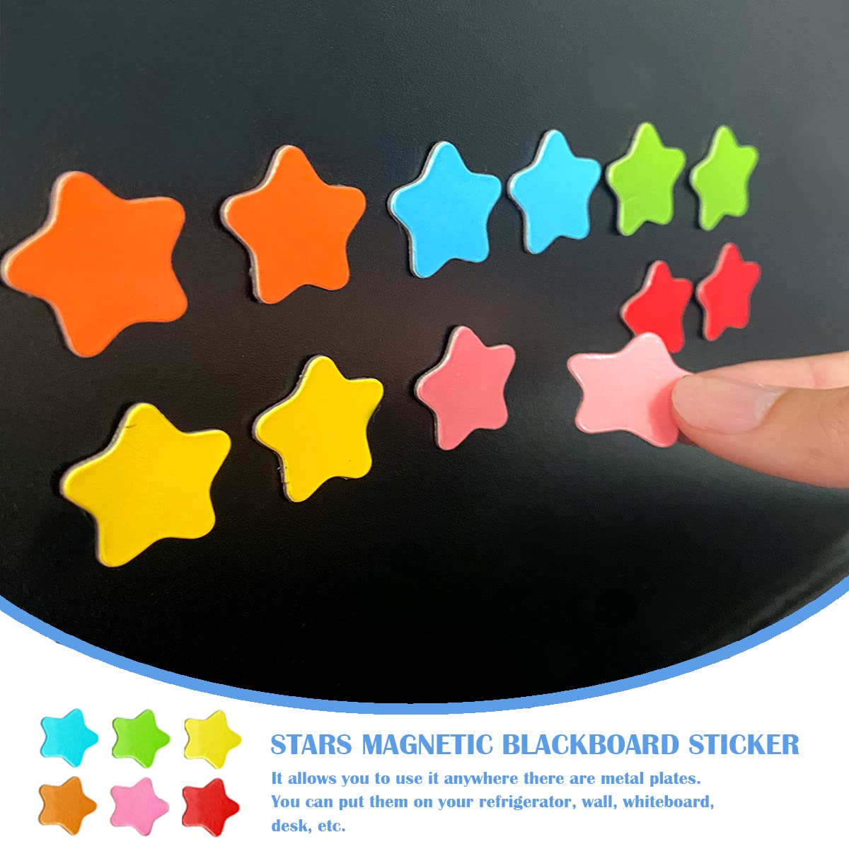 15 Magneti Frigorifero A Stella 3D KEYDUACU – Colorati In Resina – 16mm – Per Cucina, Ufficio E Lavagne Magnetiche - copertina