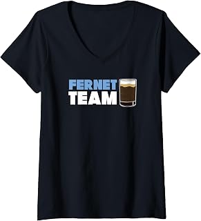 Womens Fernet Team Argentinian Gift V-Neck T-Shirt