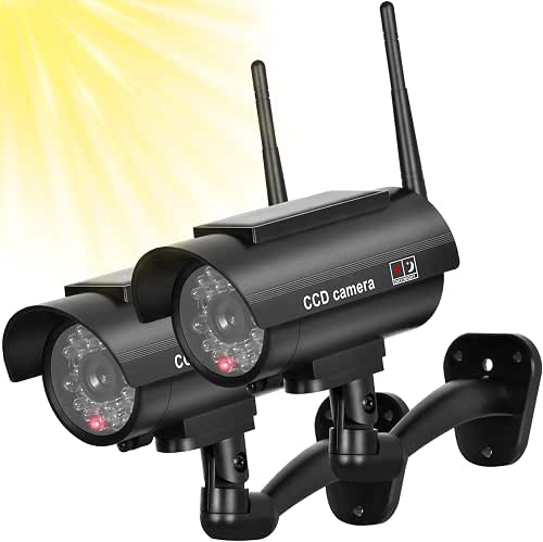 BNT Solar Powered Fake Security Camera, Bullet Dummy Security Camera