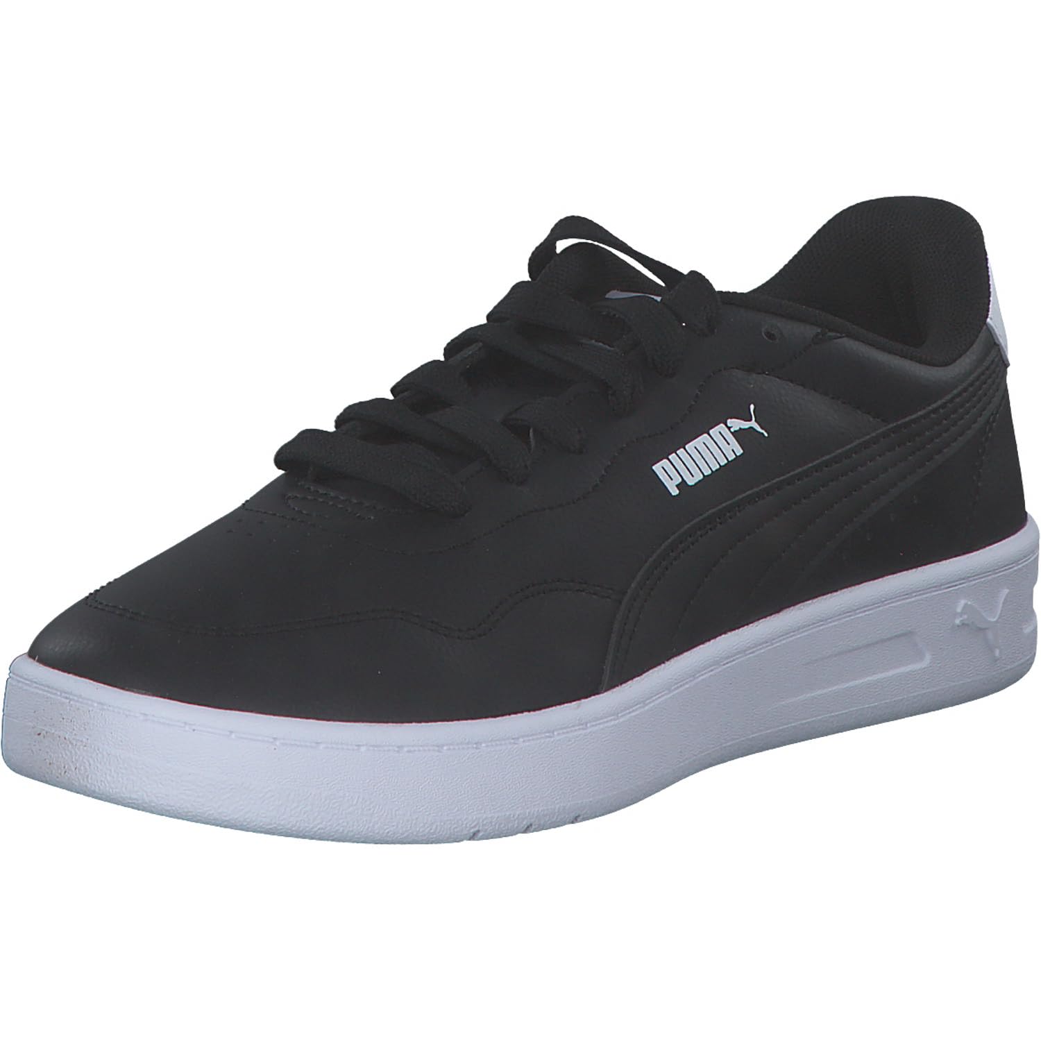PUMA Women's Court Lally Sneaker, Black Color White, 3.5 UK