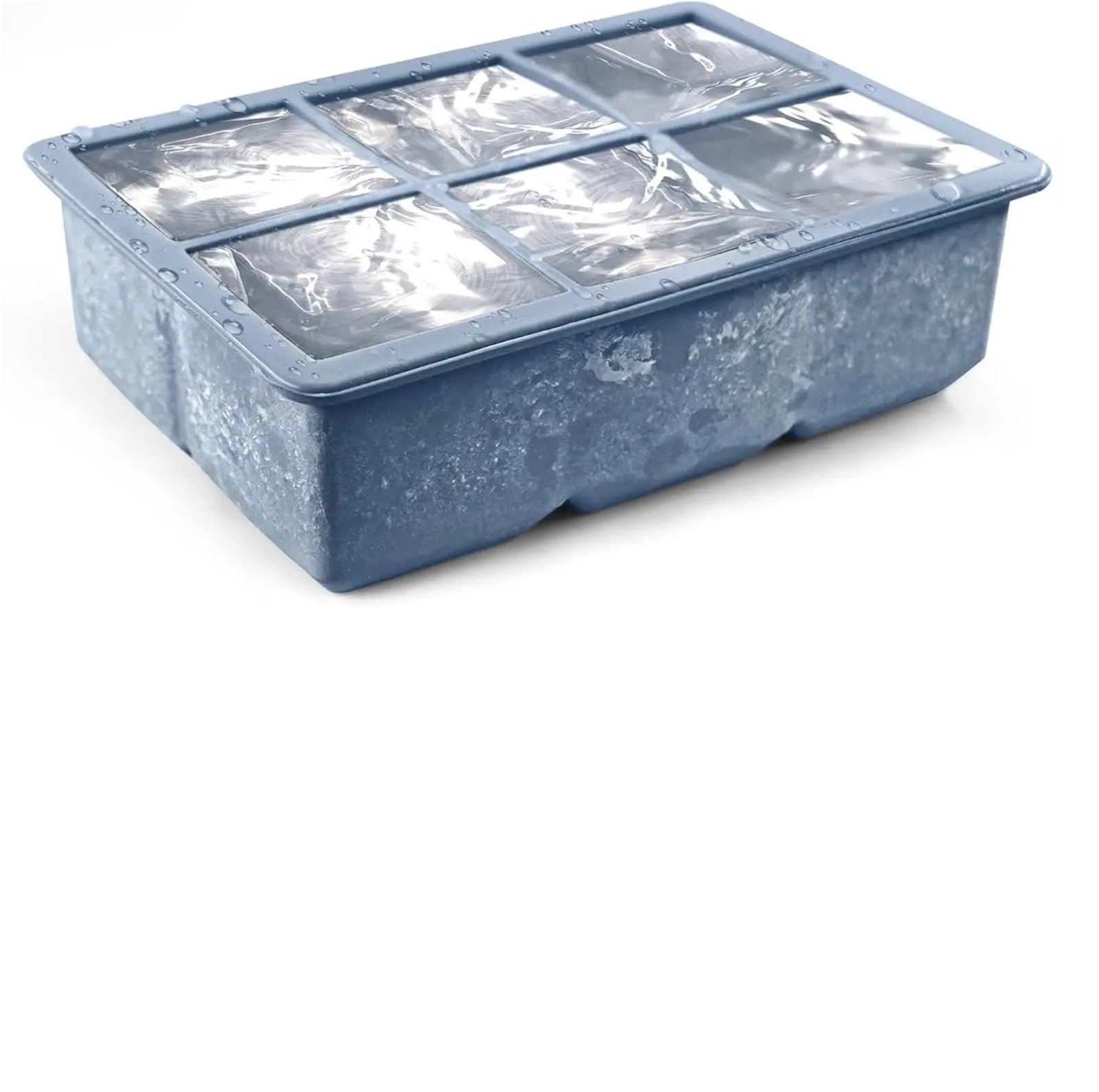 EiswüRfelform Große Silikon-Eiswürfelformen im 3er-Pack – auslaufsicherer Deckel, flexible Formen for Cocktails und Whiskey