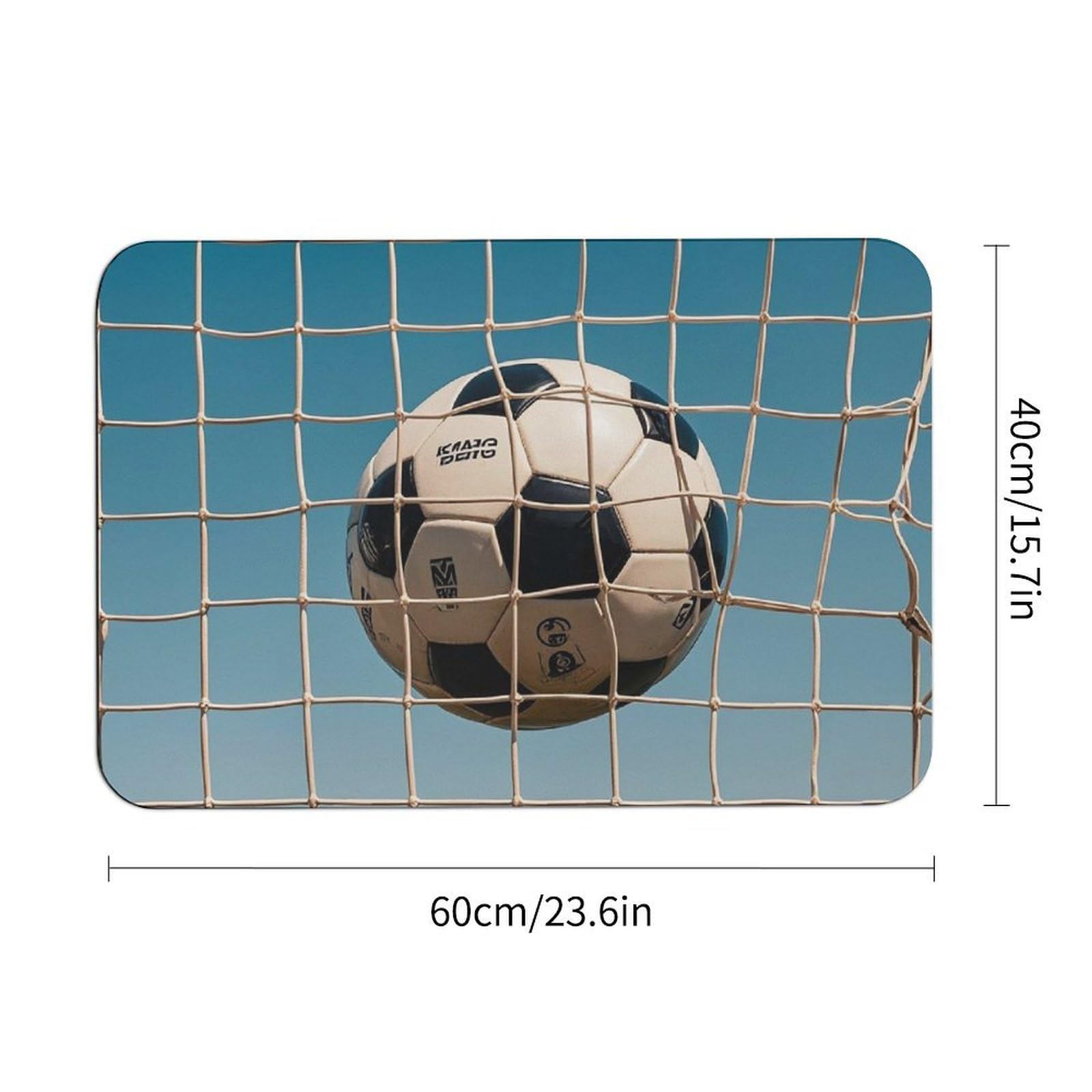Football in The Football Network Door Mat Super Water Absorbent Non Slip Bothroom Rugs for Bathtub Sink Puppy Dog Rugs Easy to Clean Quick Dry Diatom Mud Mat for Entryway Indoor Outdoor