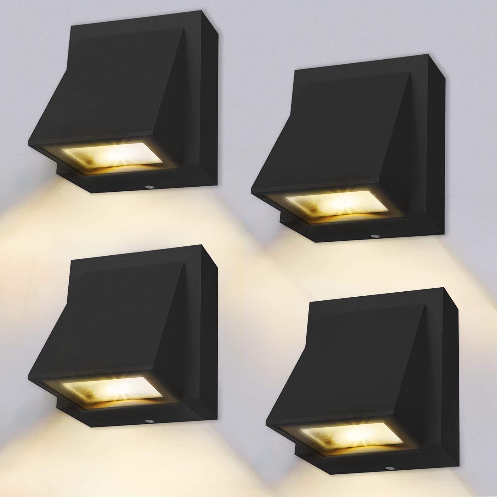 LED inbouw wandlamp Space, grijs, 12 cm