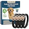 Flea collar for dogs 4 pack dog flea and tick collar 32 months flea and tick treatment collar for dog waterproof adjustable dog flea and tick prevention for small medium large dog puppy black  urban country home decor