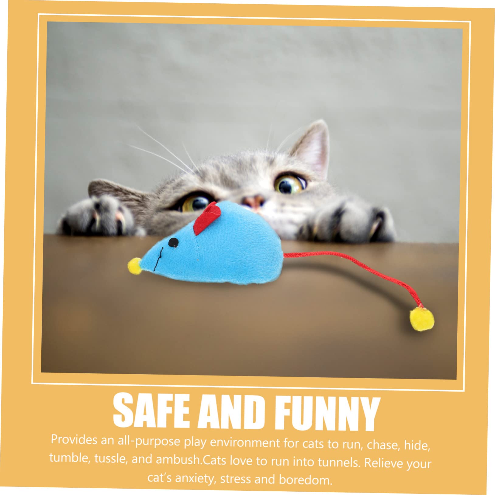 DOITOOL 4juegos Túnel Interactivo para Gatos Diseño De Nueve Agujeros Juguete De Exploración para Estimulación y Ejercicio Diario De Mascotas