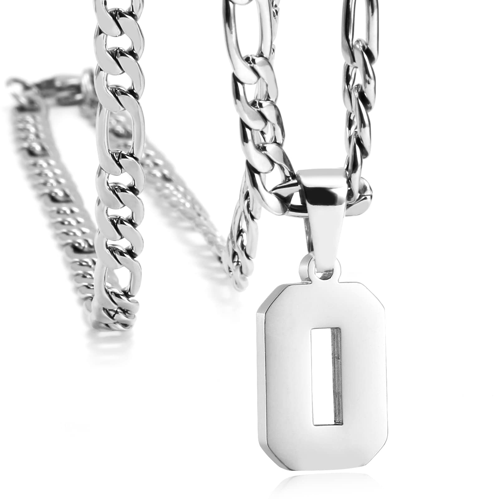 Personalized Jersey Number Necklaces for Mens,Athletes Stainless Steel Sport Number Pendant Chain for Mens Baseball/Basketball/Football Team Inspiration Jewelry with Gifts