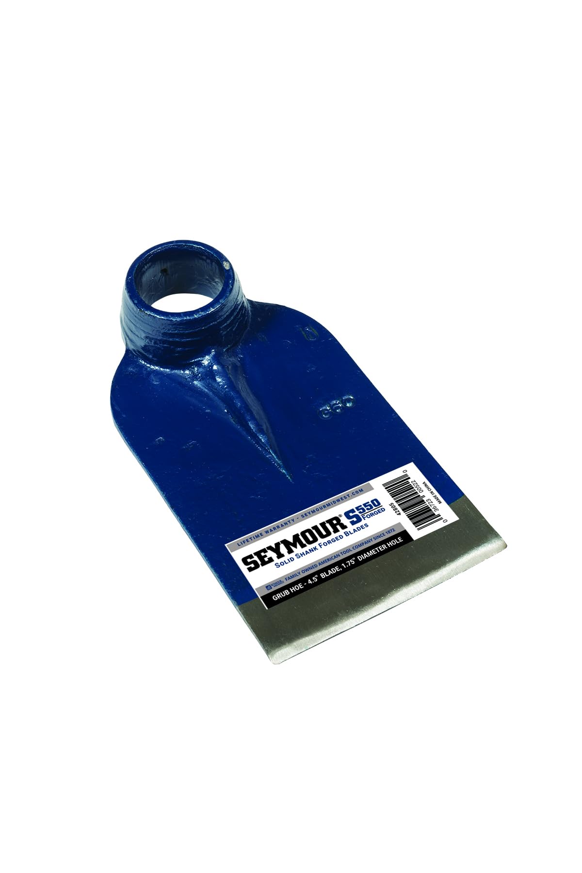 Grub Hoe, 4-1/2" Blade Width, 1-3/4" Diameter Hole - Head Only, Seymour, 2E-G60