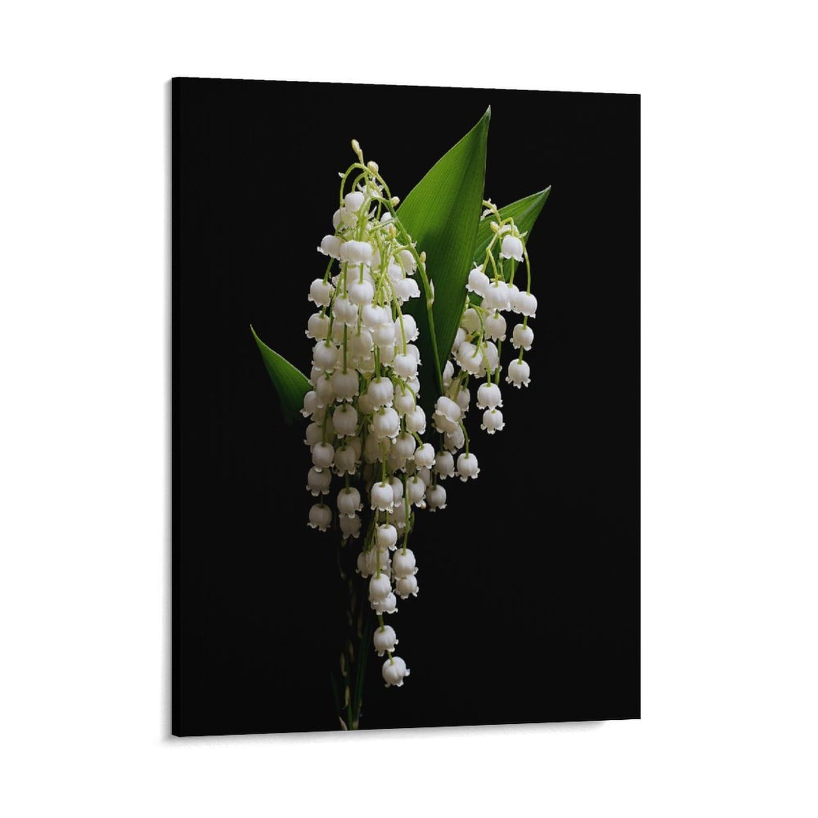 Adfgyerh Style Some Lilies Of The Valley Wall Art Framed,Canvas Prints Ready To Hang Home Decor,Canvas Wall Art For Living Room Hallway Office Wall Decor 16X20inch(41X51cm)