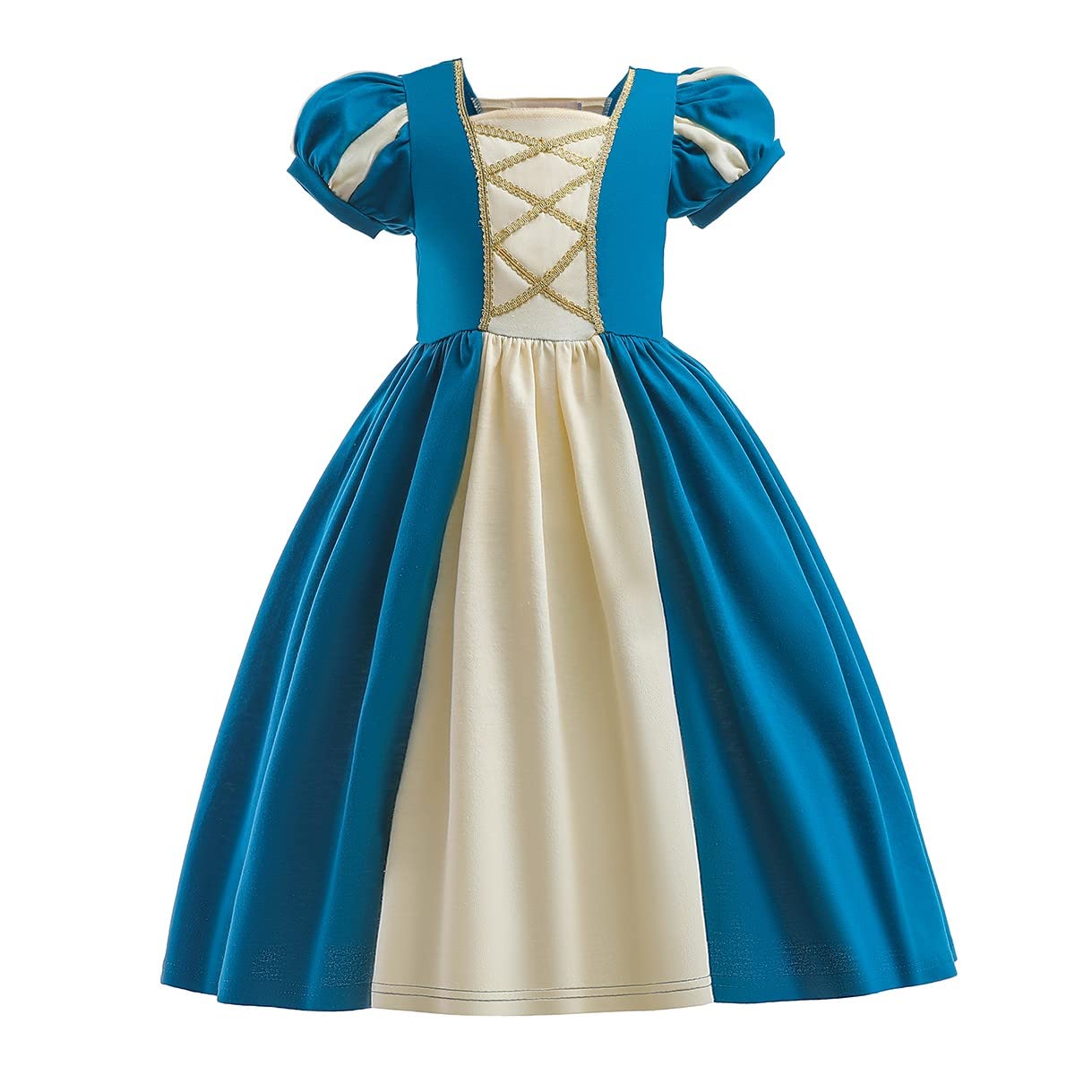 MYRISAM Girls Princess Costume Summer Cotton Dresses Halloween Cosplay Dress up Christmas Birthday Party Pageant Ball Gown