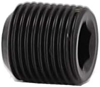 (8pcs) BelMetric M6X0.5X6 Fine Thread Flat Point Allen Drive Set Screw, DIN 913 / ISO 4026, Hardened Steel, Black SS6X0.5X6FLAT-8