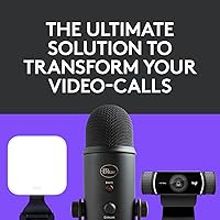 Vista 2 de Blue Yeti - Paquete de equipo para PC, Mac, videojuegos, grabación, transmisión, pódcasts y estudio, condensador de computadora, efectos Blue VO!CE