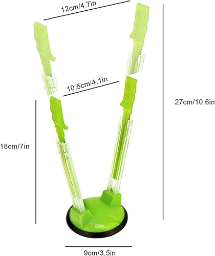 Miniatura 3 de Estante holgado para bolsa Ziplock ajustable, manos libres, soporte para bolsa de almacenamiento de alimentos para soportes de bolsa Ziplock / 3