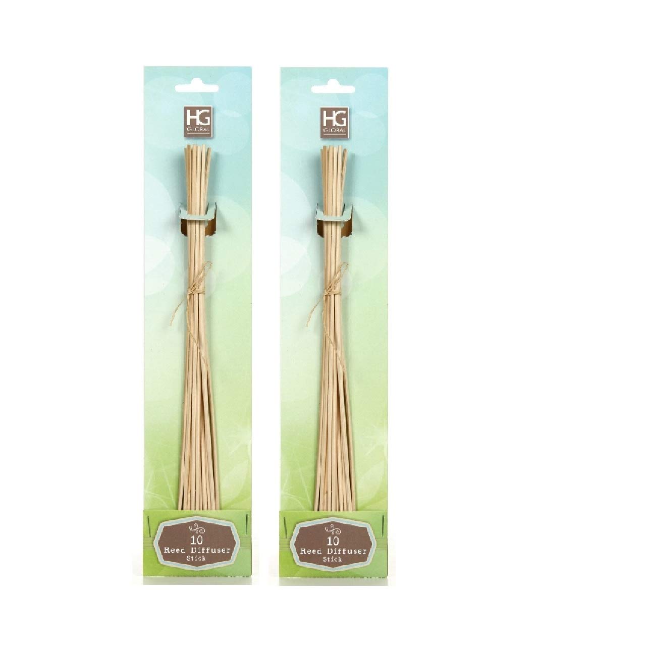 Hosley Set of 2 Diffuser Replacement Reed Sticks Great Decor 10 Inch high. Ideal Gift for Wedding DIY Crafting Spa Aromatherapy with Diffuser Glass Bottles