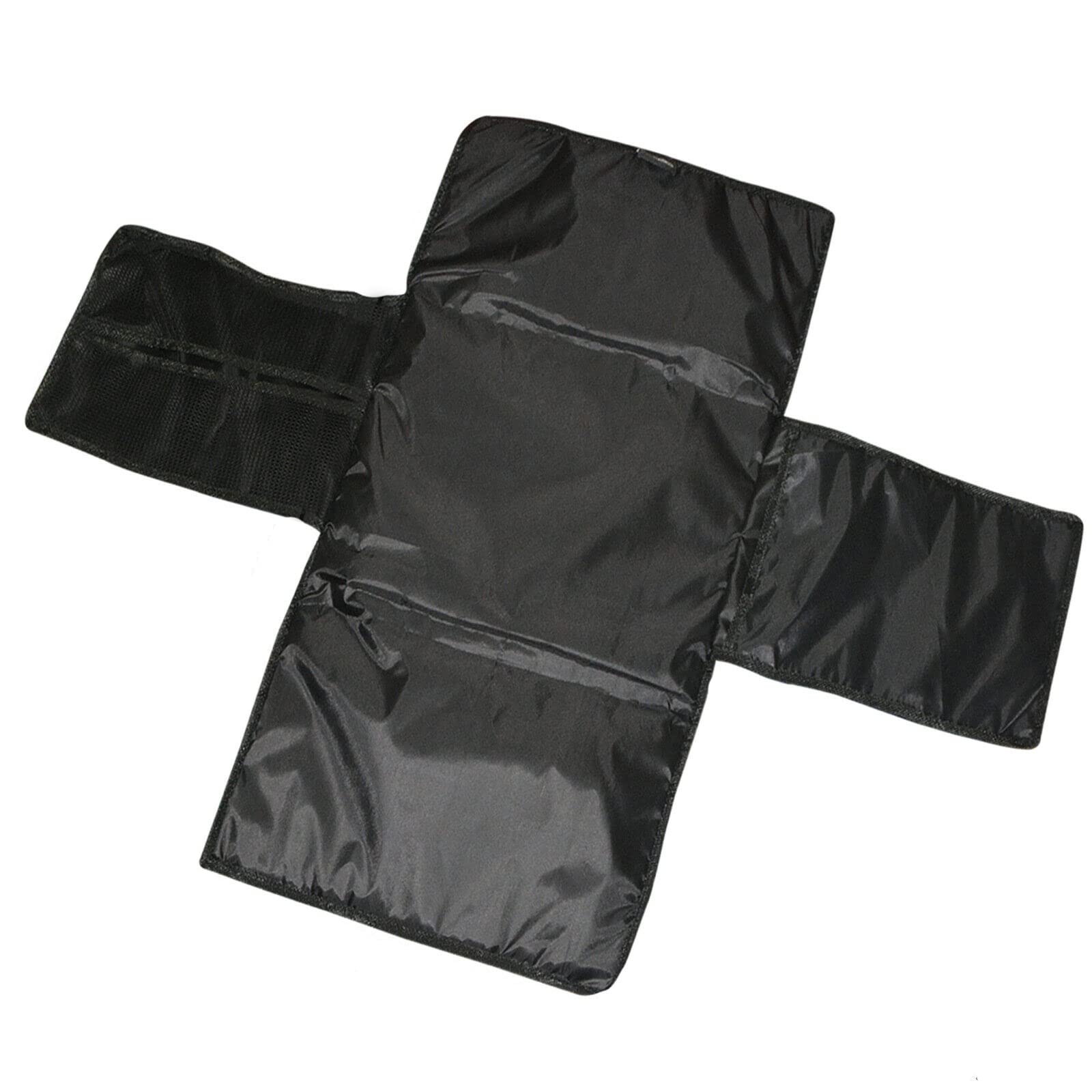 Portable Foldable Washable Baby Waterproof Travel Nappy Diaper Changing Mat Pad (Black)