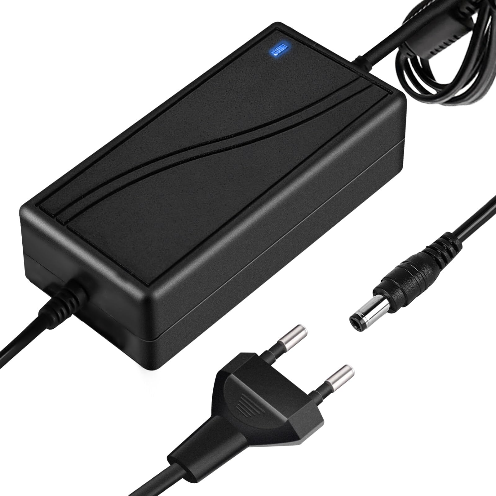 12 V 5 A adapter zasilacza: transformator LED 60 W zasilacz sieciowy adapter AC 110-240 V do DC 12 V 5 A przetwornica napięcia transformator do taśm LED, routerów, głośników, telewizorów LCD, kamer