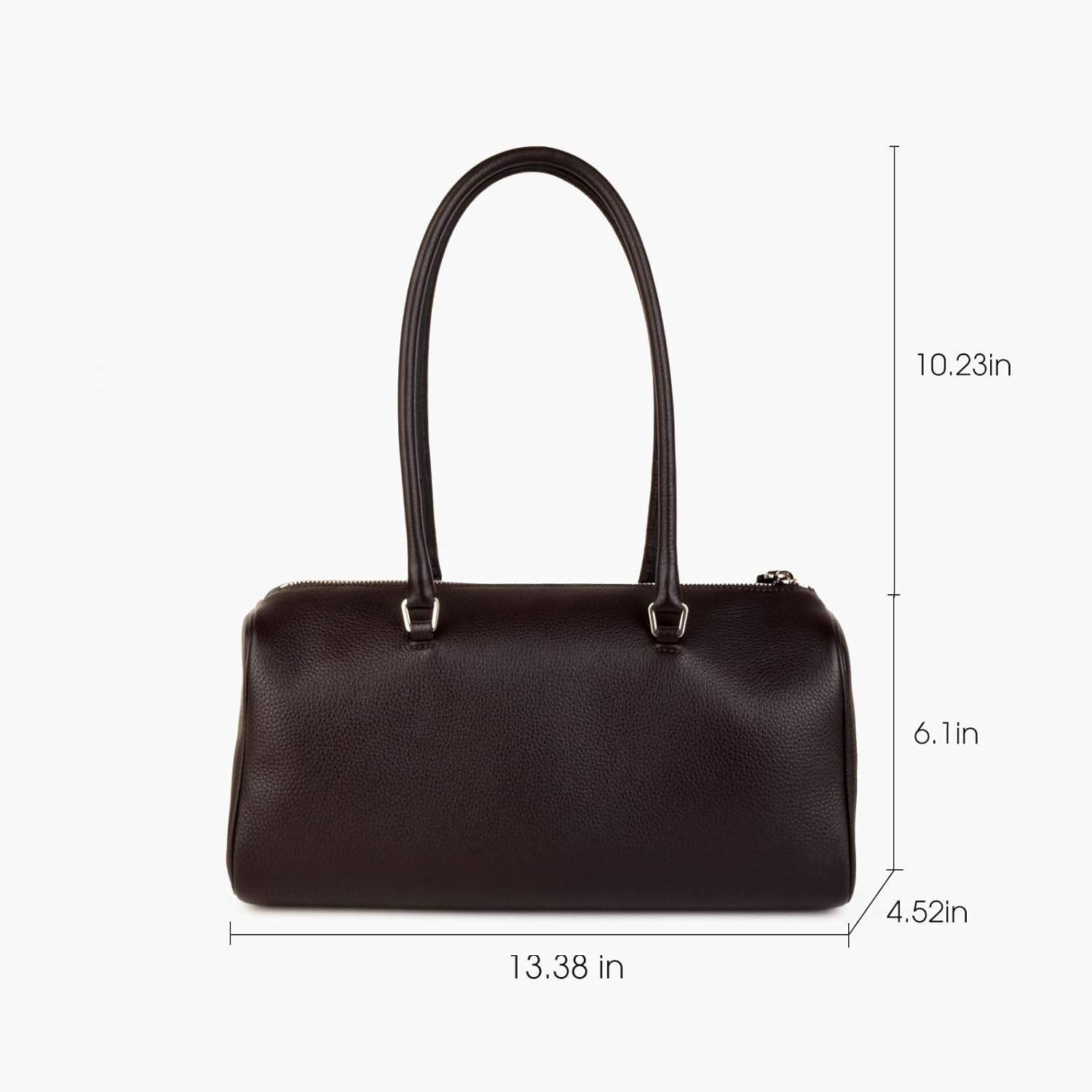 Premium Full-Grained Leather Handbag, Hobo Bags and Top Handle Barrel Bags Purses for Women - Image 2