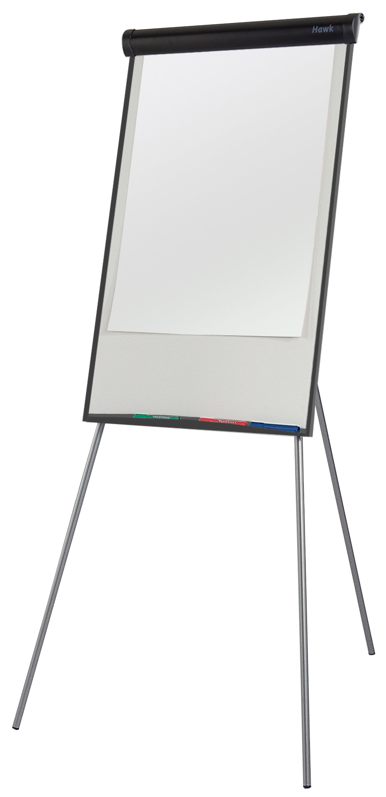 Metroplan Hawk Flipchart, Black, 1000 x 700mm (HxW) - 1850mm Max Height