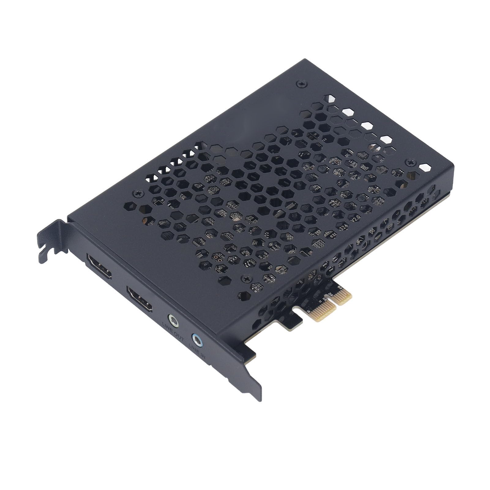 Scheda di Acquisizione Giochi PCIe HDMI 4K, Scheda di Acquisizione Video PCIe Interna Gen2 X1 Registrazione Audio Video per Windows, per, per, per Switch