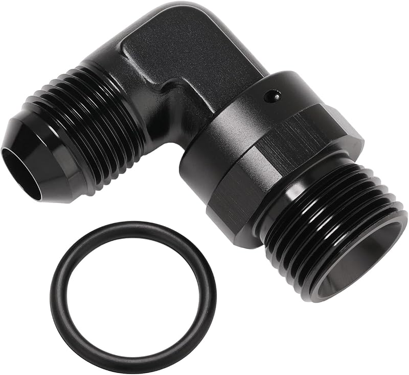 Adaptador de conexão 8AN macho para 10AN ORB Podavelle 90° com giro – 1 unidade