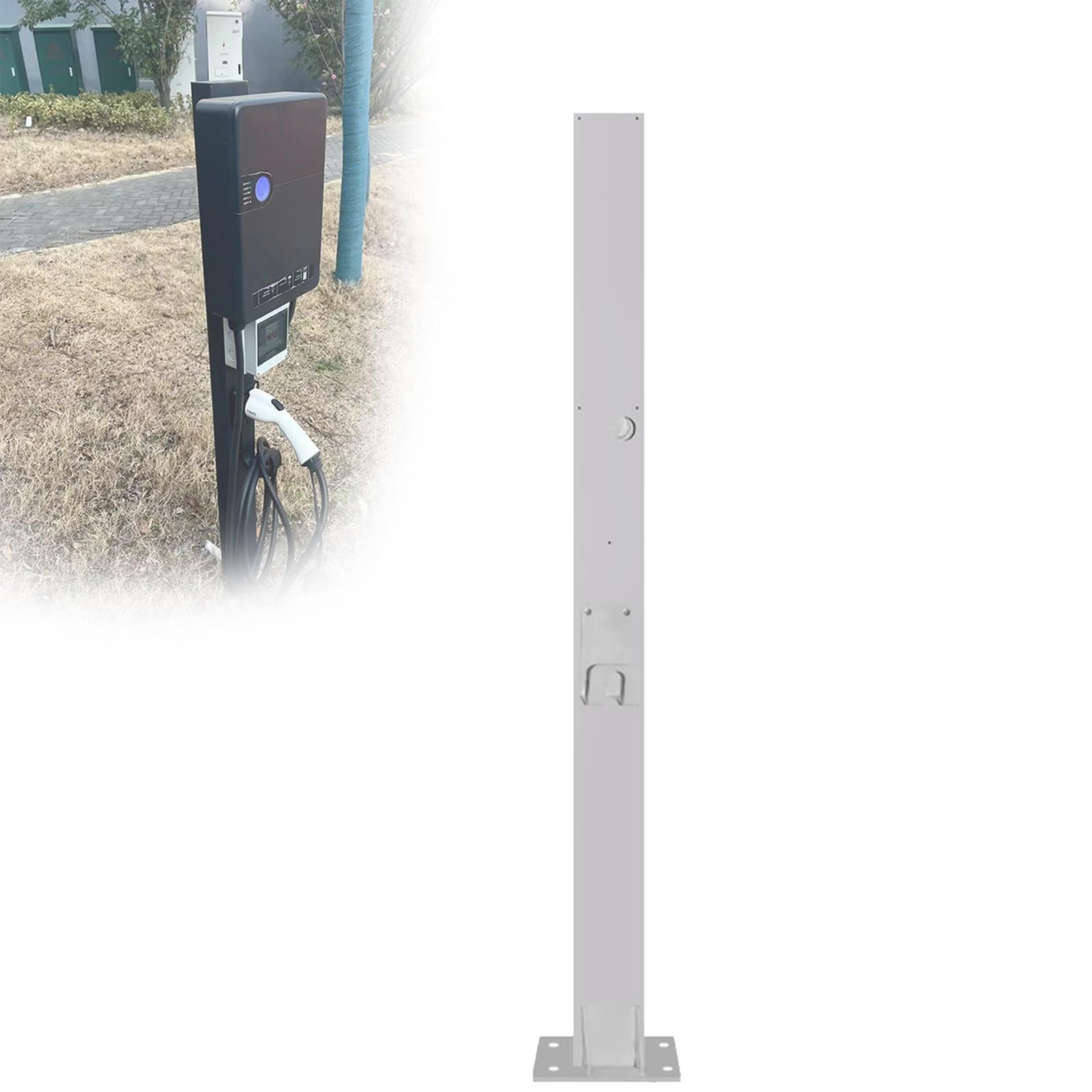 Piedistallo della stazione di ricarica per veicoli elettrici per uso interno ed esterno, organizzatore durevole per soluzioni di ricarica per veicoli di nuova energia