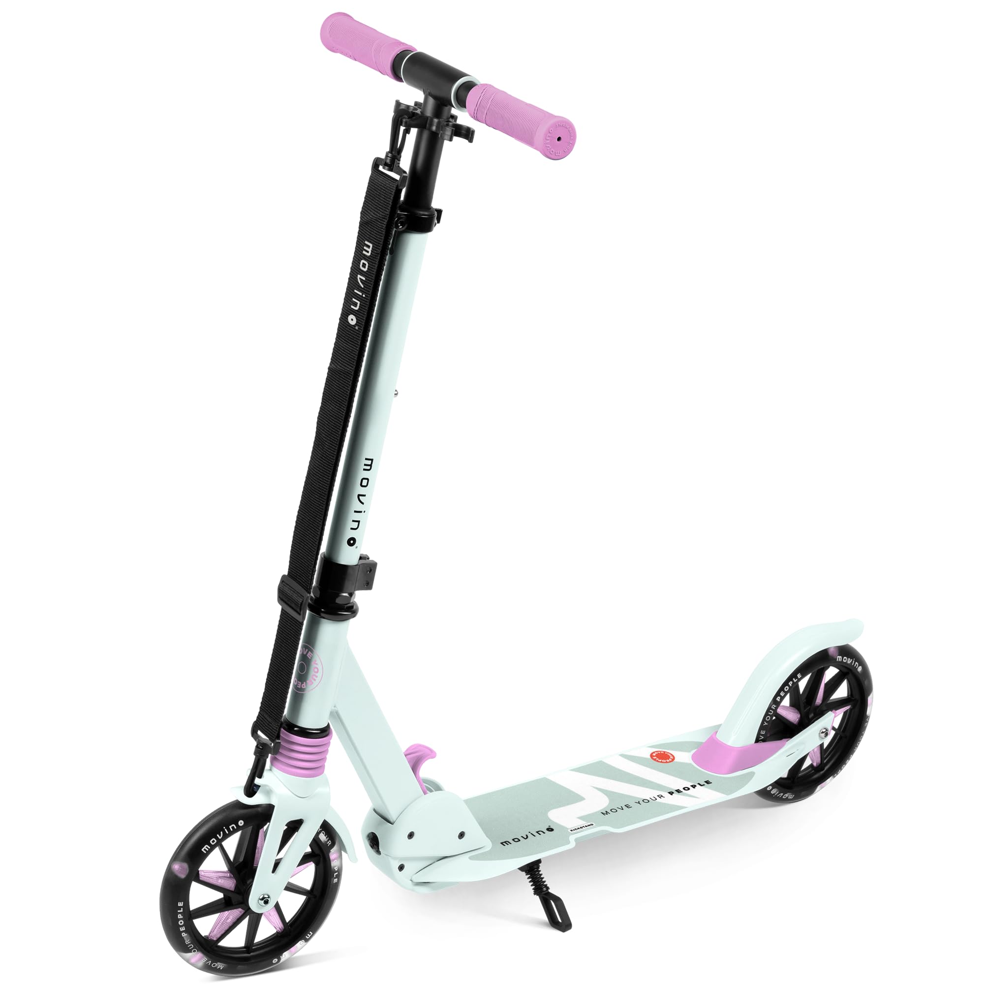 Movino Patinete para Niños Adultos y Adolescentes hasta 100 kg - Scooter Plegable Urbano - Ruedas LED Grandes 180 mm - Manillar Ajustable - City Light — view 3