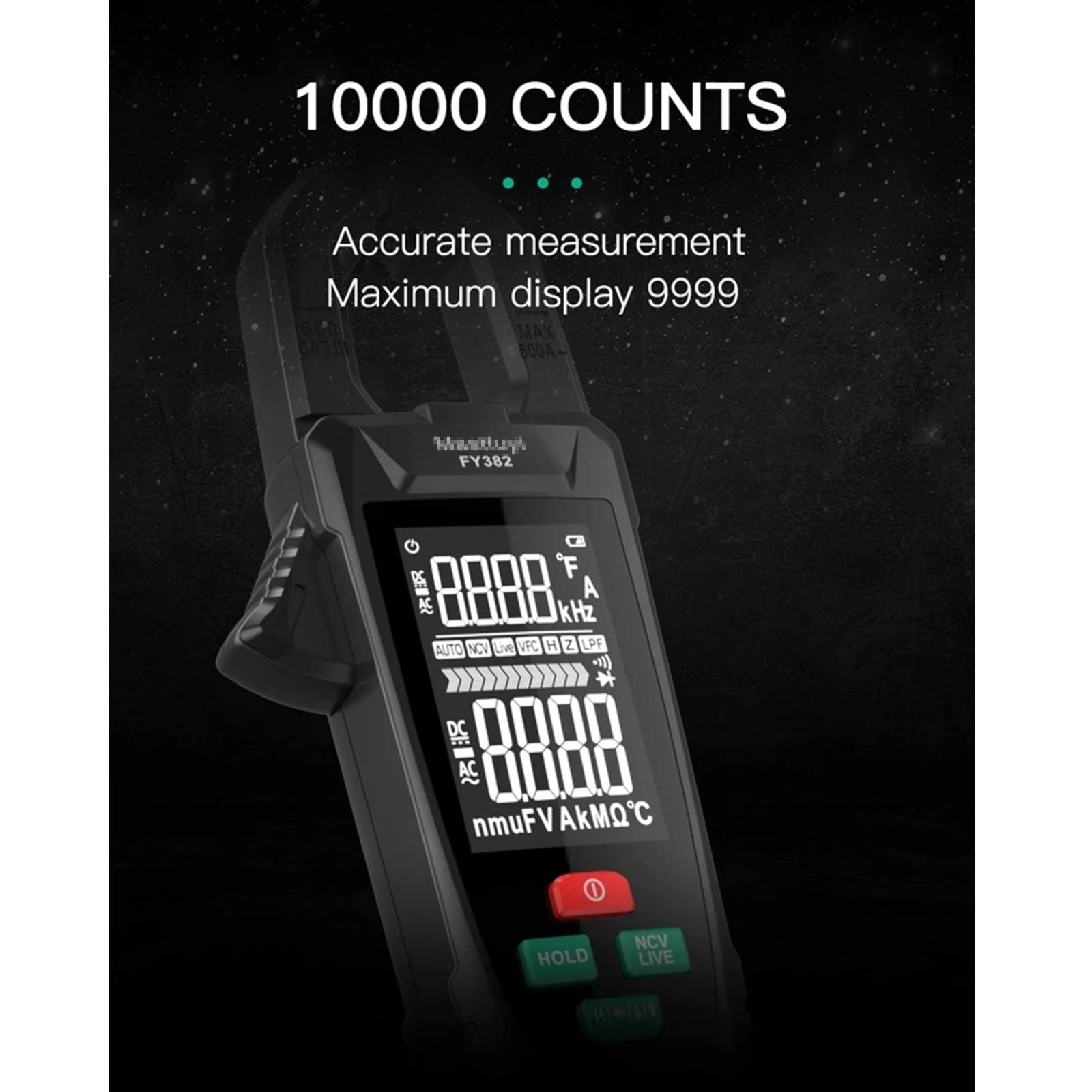 Amazon.co.jp: デジタルクランプメーター 9999カウントデジタル