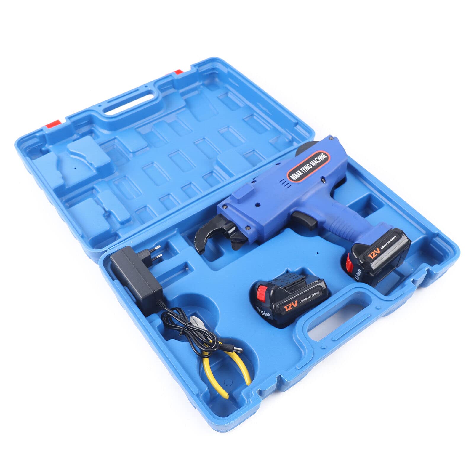 Rilegatrice automatica Rebar, filo di legatura, con diametro del filo ca. 0,8 mm x 110 m/rotolo 12 V, filo in acciaio inox, rilegatrice, colore blu