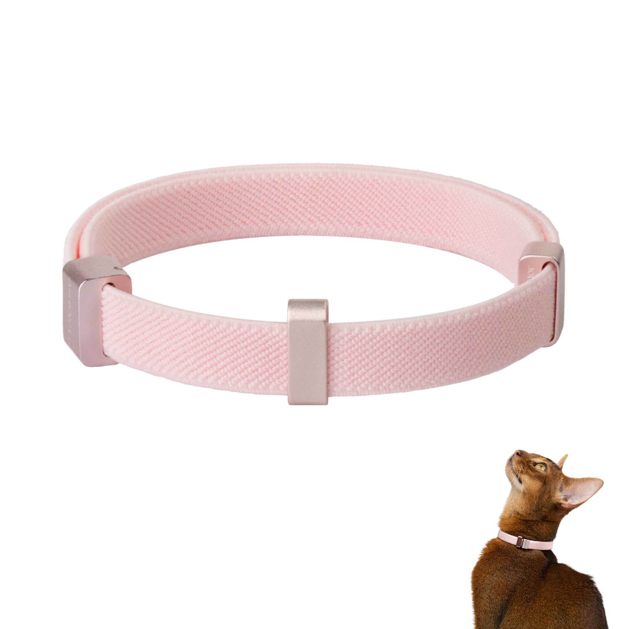 Safety Cat Collar Pro - U.S. IDA Gold Awarding Design, Elastic Quick Release Cat Collar with Buckle Non Breakaway - Lightweight for Kitten All Small